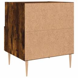 Berkfield Home Bedside Cabinets 2 pcs Smoked Oak 40x35x47.5 cm Engineered Wood in Brown - thumbnail 9