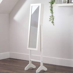 Cheshire Premium Bijou White Jewellery Mirror - thumbnail 4