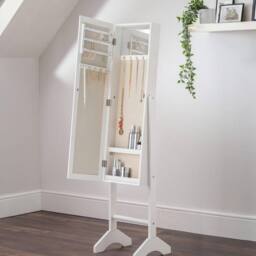 Cheshire Premium Bijou White Jewellery Mirror - thumbnail 3