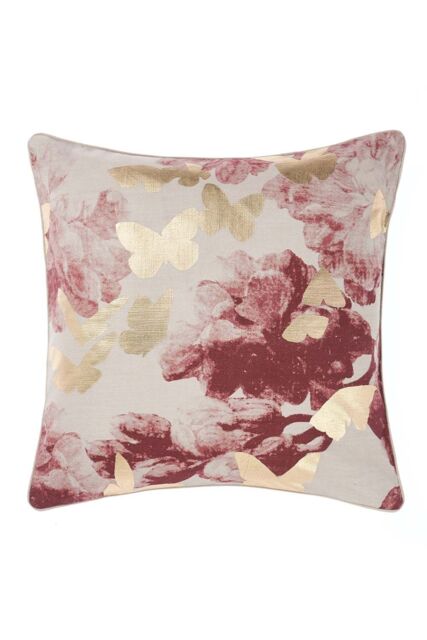 Linen House Floraine Botanical Cushion in Dusty Pink - image 1
