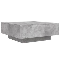 Berkfield Home Coffee Table Concrete Grey 80x80x31 cm Engineered Wood - Size: 80 x 80 x 31 cm - thumbnail 2