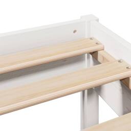 Berkfield Home Beautiful Bed Frame without Mattress White 150x200 cm King Size S - thumbnail 9