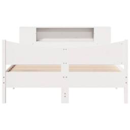Berkfield Home Beautiful Bed Frame without Mattress White 150x200 cm King Size S - thumbnail 4
