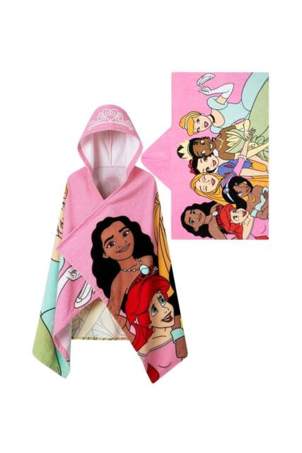 Disney Women's Princess Hooded Wrap Towel in Pink - image 1