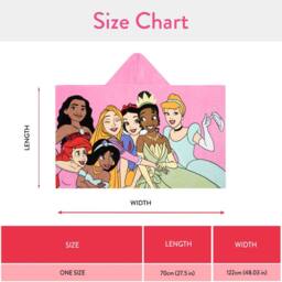 Disney Women's Princess Hooded Wrap Towel in Pink - thumbnail 5