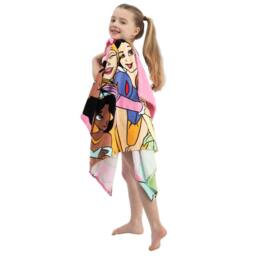 Disney Women's Princess Hooded Wrap Towel in Pink - thumbnail 4