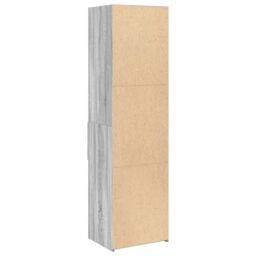 Berkfield Home Highboard Grey Sonoma 50x42.5x185 cm Engineered Wood - thumbnail 6