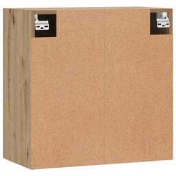 Berkfield Home Wall Cabinet Artisan Oak 60x31x60 cm Engineered Wood in Brown - Size: 60 x 31 x 60 cm - thumbnail 7