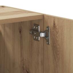 Berkfield Home Wall Cabinet Artisan Oak 60x31x60 cm Engineered Wood in Brown - Size: 60 x 31 x 60 cm - thumbnail 8