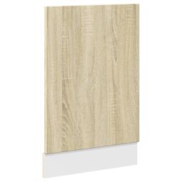 Berkfield Home Dishwasher Panel Lyon Sonoma Oak 45x3x67 cm Engineered Wood in Brown - Size: 45 x 3 x 67 cm - thumbnail 2