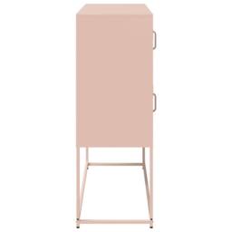 Berkfield Home Sideboard Pink 100.5x39x107 cm Cold-rolled Steel - thumbnail 7