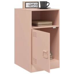 Berkfield Home Bedside Cabinets 2pcs Pink 34.5x39x62 cm Steel - thumbnail 4