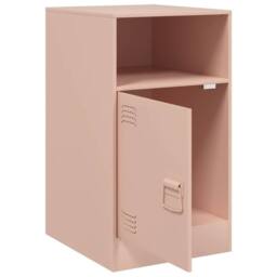 Berkfield Home Bedside Cabinets 2pcs Pink 34.5x39x62 cm Steel - thumbnail 6