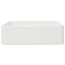 Berkfield Home Basin Ceramic White 41x30x12 cm - Size: 41 x 30 x 12 cm - thumbnail 4