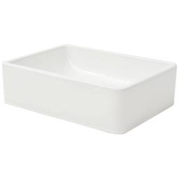 Berkfield Home Basin Ceramic White 41x30x12 cm - Size: 41 x 30 x 12 cm - thumbnail 3