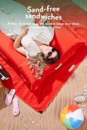 Slumberdown Unwind Outside Waterproof Adult Blanket in Burnt Orange - Size: 160 cm x 200 cm - thumbnail 6
