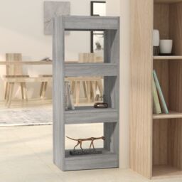 Berkfield Home Book Cabinet/Room Divider Grey Sonoma 40x30x103 cm Engineered Wood - Size: 40 x 30 x 103 cm - thumbnail 1
