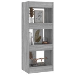 Berkfield Home Book Cabinet/Room Divider Grey Sonoma 40x30x103 cm Engineered Wood - Size: 40 x 30 x 103 cm - thumbnail 6