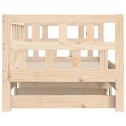 Berkfield Home Daybed with Trundle 80x200 cm Solid Wood Pine in Light Tan - thumbnail 7