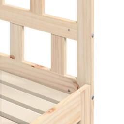 Berkfield Home Daybed with Trundle 80x200 cm Solid Wood Pine in Light Tan - thumbnail 9