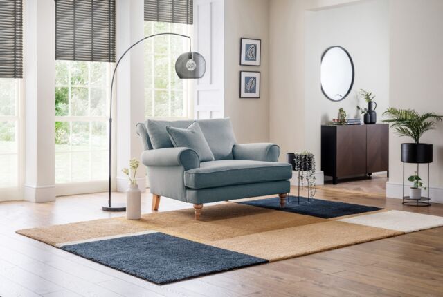 The Great Sofa Company Margot Snuggle Chair Faro Denim in Blue - image 1
