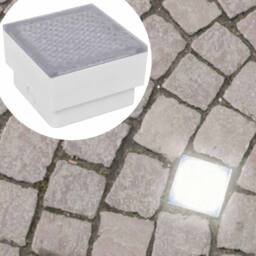 Berkfield Home LED Inground Lights 12 pcs 100x100x68 mm in White - thumbnail 7