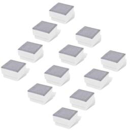 Berkfield Home LED Inground Lights 12 pcs 100x100x68 mm in White - thumbnail 3