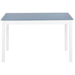 Wyld and Coco 4-Seater Solid Pine Dining Set - White and Grey 120 x 75 cm - thumbnail 8