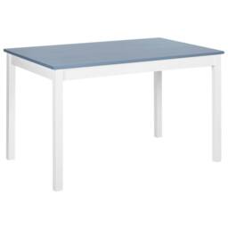 Wyld and Coco 4-Seater Solid Pine Dining Set - White and Grey 120 x 75 cm - thumbnail 9