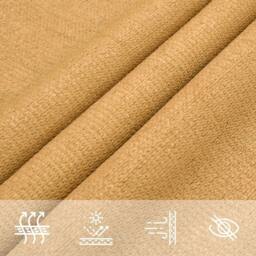 Berkfield Home Sunshade Sail 160 g/m¬≤ Triangular Sand 6x6x6 m HDPE in Brown - thumbnail 8
