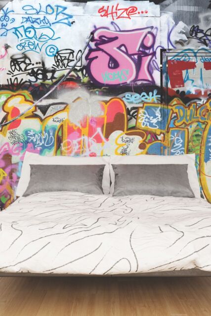 Origin Murals Urban Graffiti Wall Mural - Size: W350 cm x H280 cm - image 1