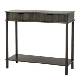 Lemon Pavilion Furniture and Decor Reed Collection 2 Drawer Console Table - Wood - L33xW90xH80 cm - Brown - thumbnail 1
