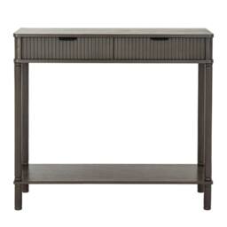 Lemon Pavilion Furniture and Decor Reed Collection 2 Drawer Console Table - Wood - L33xW90xH80 cm - Brown - thumbnail 2