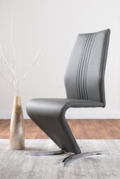 FurnitureboxUK Elina White Marble Effect Scratch Resistant Dining Table & 2 Willow Faux Leather Chairs in Beige - thumbnail 9
