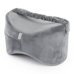 LIVIVO Leg Pillow Grey Memory Foam Knee Pillow for Side Sleepers Pain Relief with Washable Cover Strap - thumbnail 1