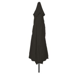 Berkfield Home Outdoor Umbrellas & Sunshades Black Polyester fabric Large - thumbnail 2
