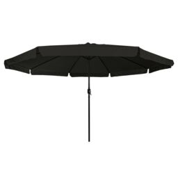 Berkfield Home Outdoor Umbrellas & Sunshades Black Polyester fabric Large - thumbnail 3