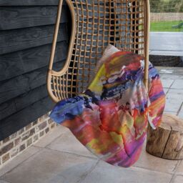 Benjamin Tate Design Painty Map Blanket in Natural - Size: 120 cm x 150 cm - thumbnail 4