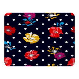 Benjamin Tate Design Flowers & Spots Blanket in Natural - Size: 120 cm x 150 cm - thumbnail 1