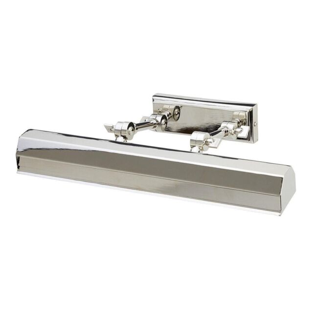 Netlighting Chawton 2 Light Medium Picture Wall Light Polished Nickel E14 in Grey - image 1