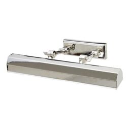 Netlighting Chawton 2 Light Medium Picture Wall Light Polished Nickel E14 in Grey - thumbnail 1