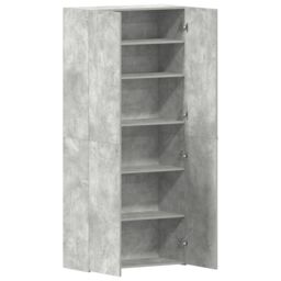 Berkfield Home Shoe Cabinet Concrete grey Engineered Wood Shoe Cabinet - thumbnail 5