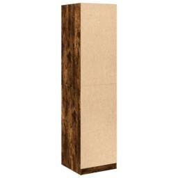 Berkfield Home Wardrobe Smoked Oak 50x50x200 cm Engineered Wood in Brown - Size: 50 x 50 x 200 cm - thumbnail 6