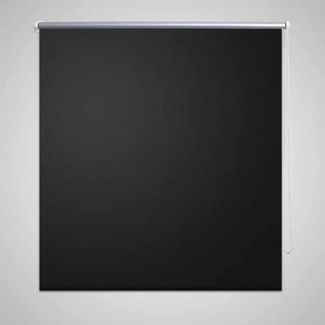 Berkfield Home Roller Blind Blackout 80 x 230 cm Black - image 1