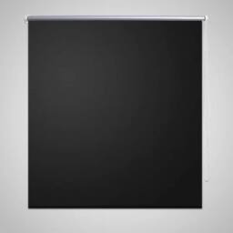 Berkfield Home Roller Blind Blackout 80 x 230 cm Black - thumbnail 1