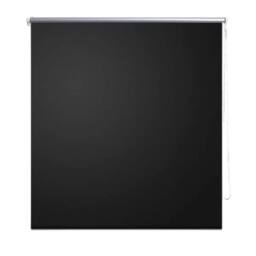 Berkfield Home Roller Blind Blackout 80 x 230 cm Black - thumbnail 2