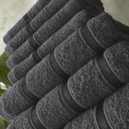 Smart Living Luxury 100% Cotton 8 Piece Super Soft Bathroom Towel Bale Set in Grey - thumbnail 4