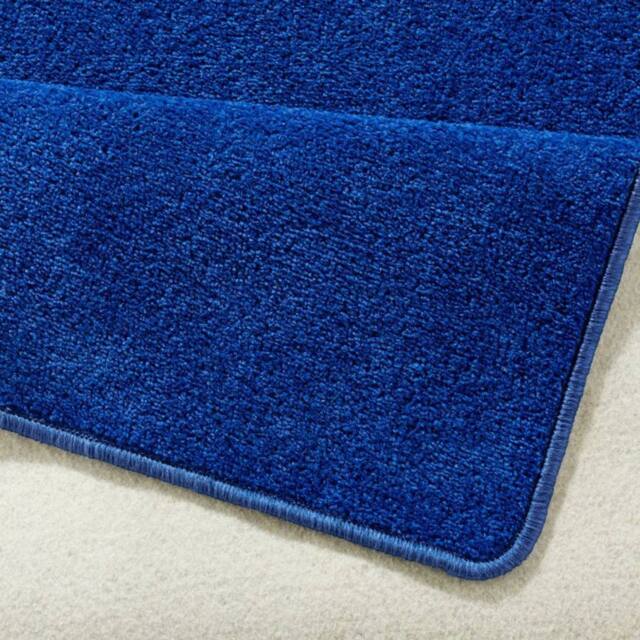 THE RUGS Uni Colours Modern Plain Rug Short Pile Polypropylene Area Rug in Blue - Size: 200 cm x 280 cm - image 1
