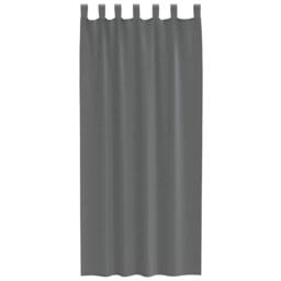 Berkfield Home Voile Curtains with Loops 2 pcs Dark Grey 140x225 cm - thumbnail 4