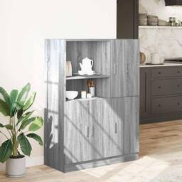 Berkfield Home 2 Piece Kitchen Cabinet Set Grey Sonoma Engineered Wood - thumbnail 3